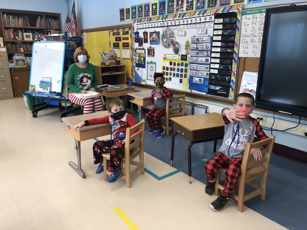 It's pajama day and cookie decorating at Park Terrace Elementary