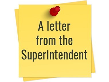letter from  superintendent