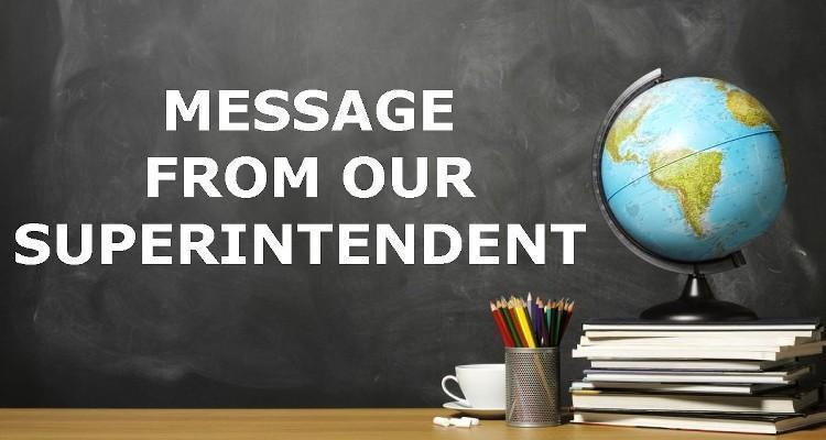superintendent Message