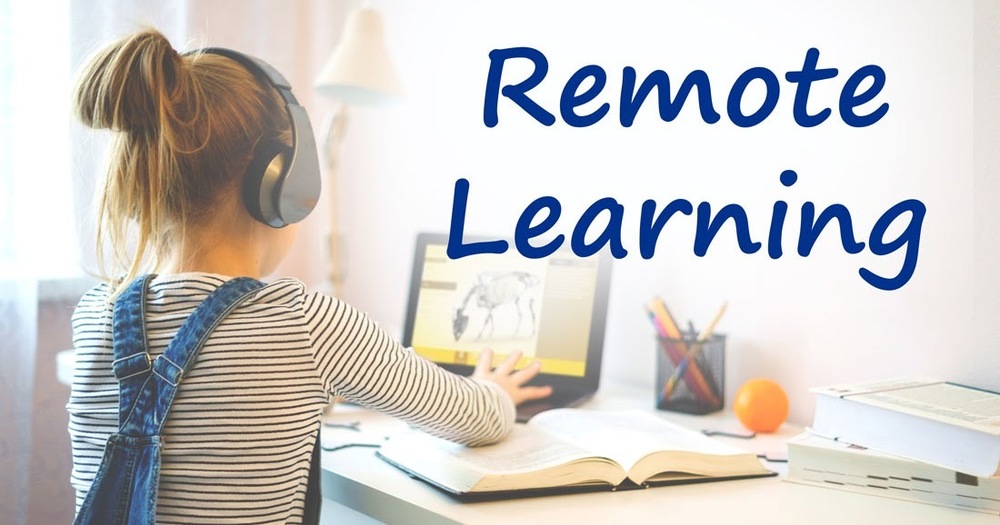 In-person learning versus remote learning at Boulevard Elementary School.