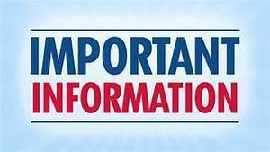 Important information from GHS