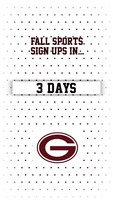 Fall Sports sign ups in 3 days!