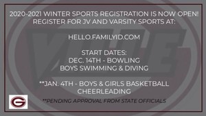 Winter Sports Registration is now open!