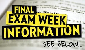 Please find the schedule for the 6th-grade Final Exams below.