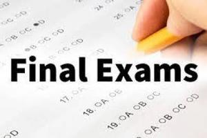 Schedule for 8th Grade Final Exams