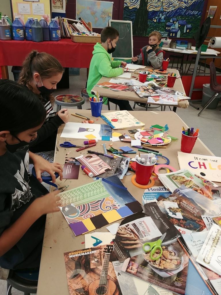 Students create their own portrait 