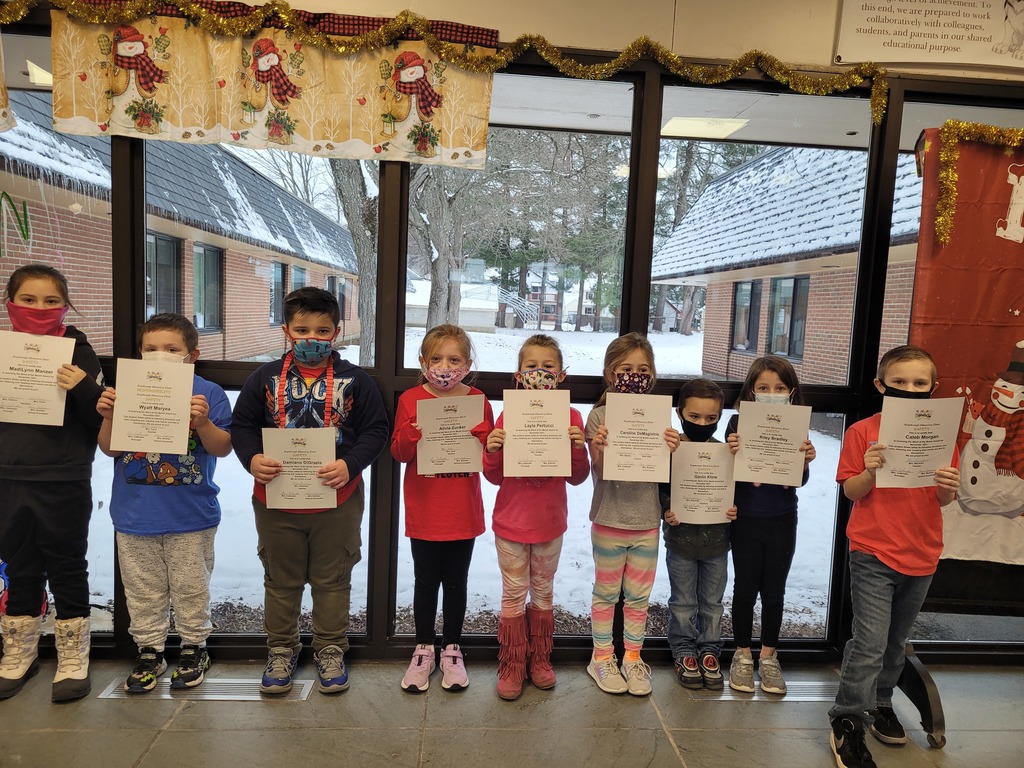 November and December students of the month!