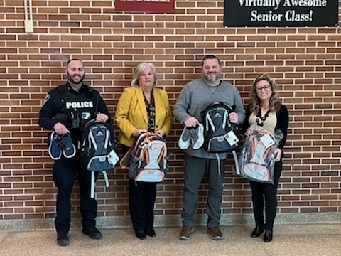 The Gloversville Enlarged School District wants to thank the First Choice Financial Federal Credit Union for the generous donation of sneakers and backpacks. 