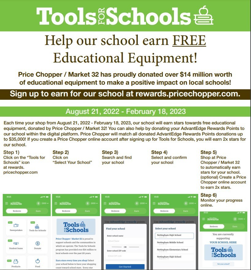 Price Chopper Tools for Schools