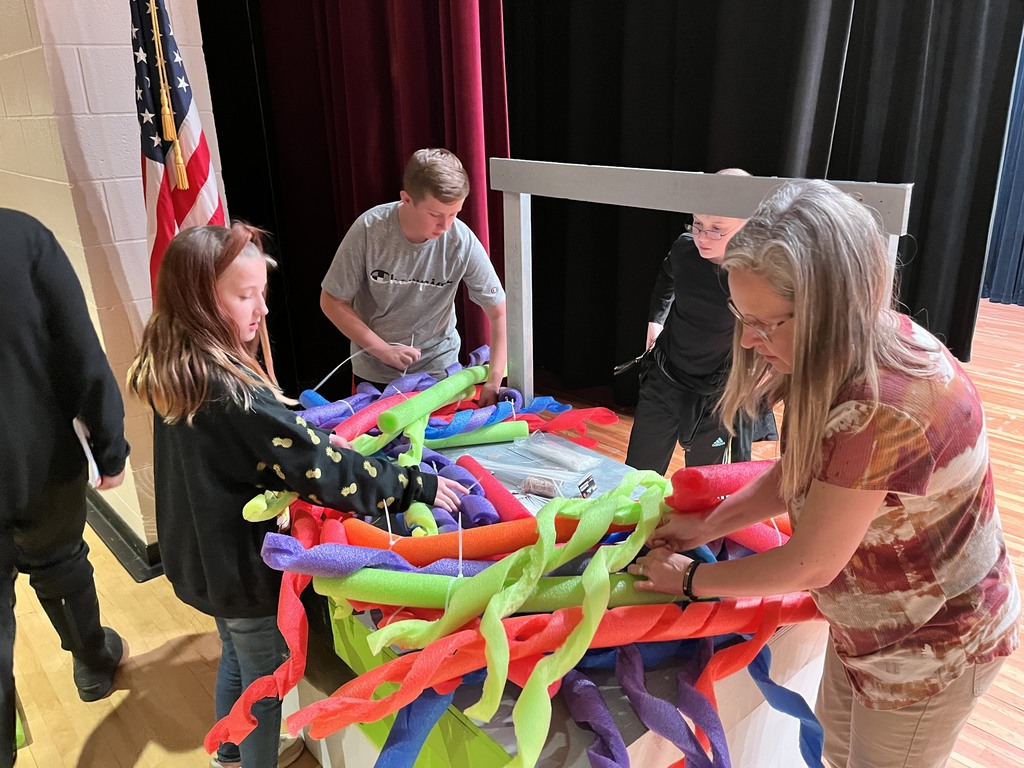 Members of the GMS drama club work on the annual musical “Seussical Kids”. Performances will be December 2 and third in the GMS auditorium.
