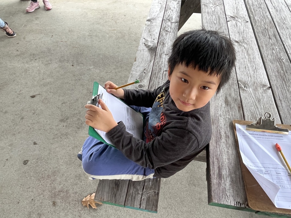Mrs. Naselli’s second grade class at Park Terrace has been learning about ecosystems. Today they went outside to practice their observation skills, tally living and non-loving things, and draw their environment. 