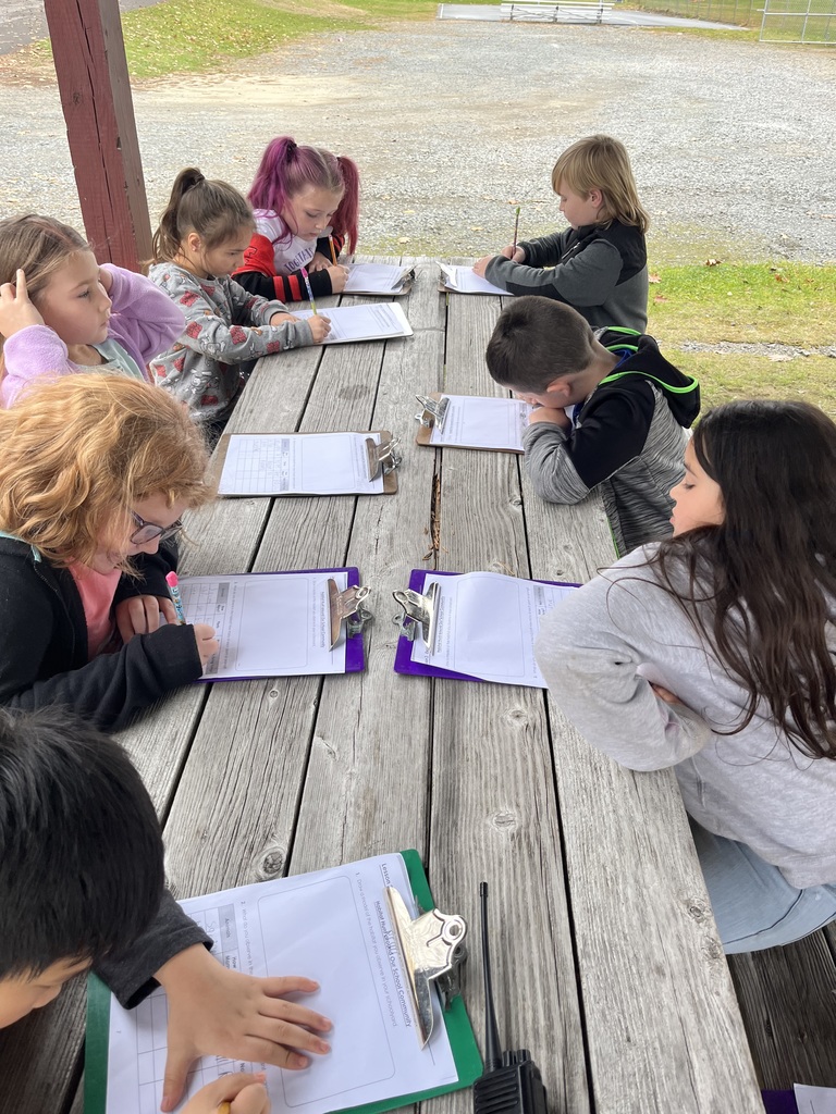 Mrs. Naselli’s second grade class at Park Terrace has been learning about ecosystems. Today they went outside to practice their observation skills, tally living and non-loving things, and draw their environment. 