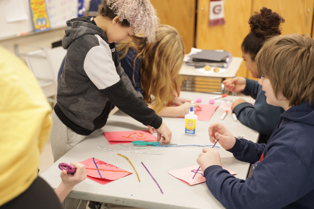 Mrs Wheeler's 7th grade scholars made Valentine's Day cards for the senior citizens in our community. Fulton County Office for Aging & Youth will be delivering them with the seniors' meals on Valentine's Day.