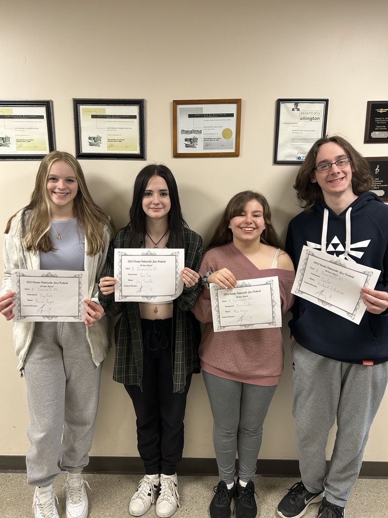 Congratulations to Marisa Dygon, Zoey Smith, Mave Wagar and Richard Wilkinson for being named All Star Performers at the 2023 Fonda-Fultonville High School Jazz Festival on 2/16!
