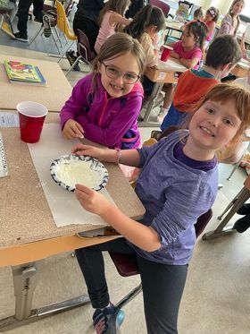 Miss Etherton and Mrs. Barboza’s second grade classes at Park Terrace explored properties of matter today by creating Ooblek. We discussed how the Ooblek is one of very few objects that has the properties of both solids and liquids!